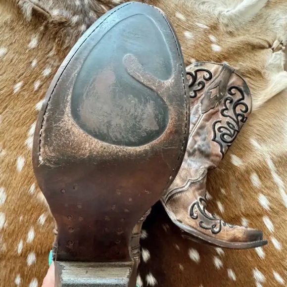 CORRAL WOMEN'S CORD STITCH COWGIRL BOOTS - SNIP TOE - Picture 3 of 3